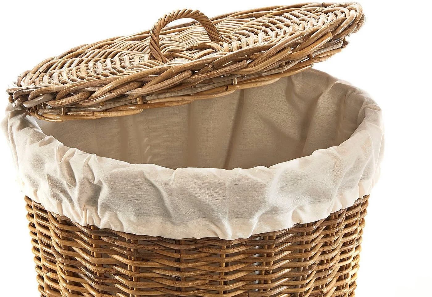 Locker Wäschesammler Kubus Braun-Beige 50 Liter