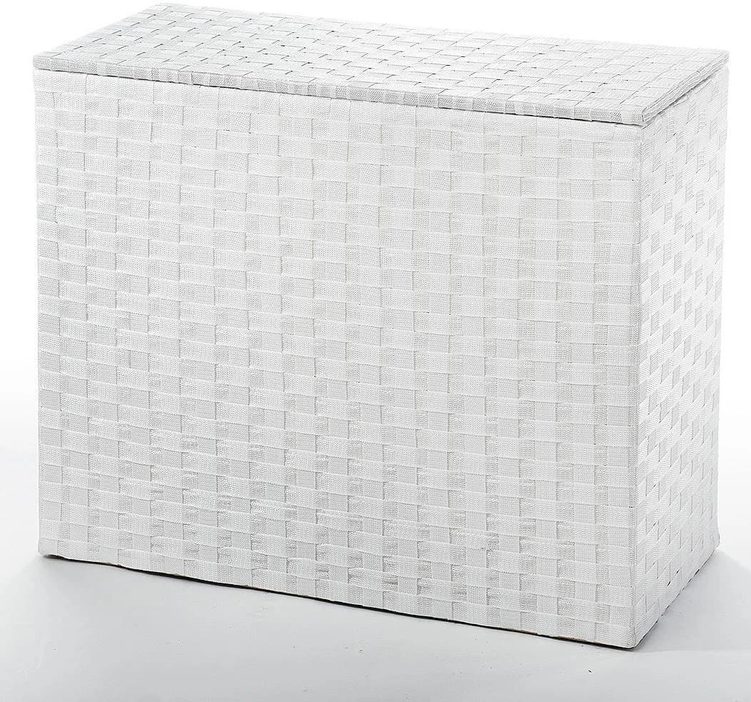 LOCKER Wäschesortierer Nylon Weiß 3 Fächer