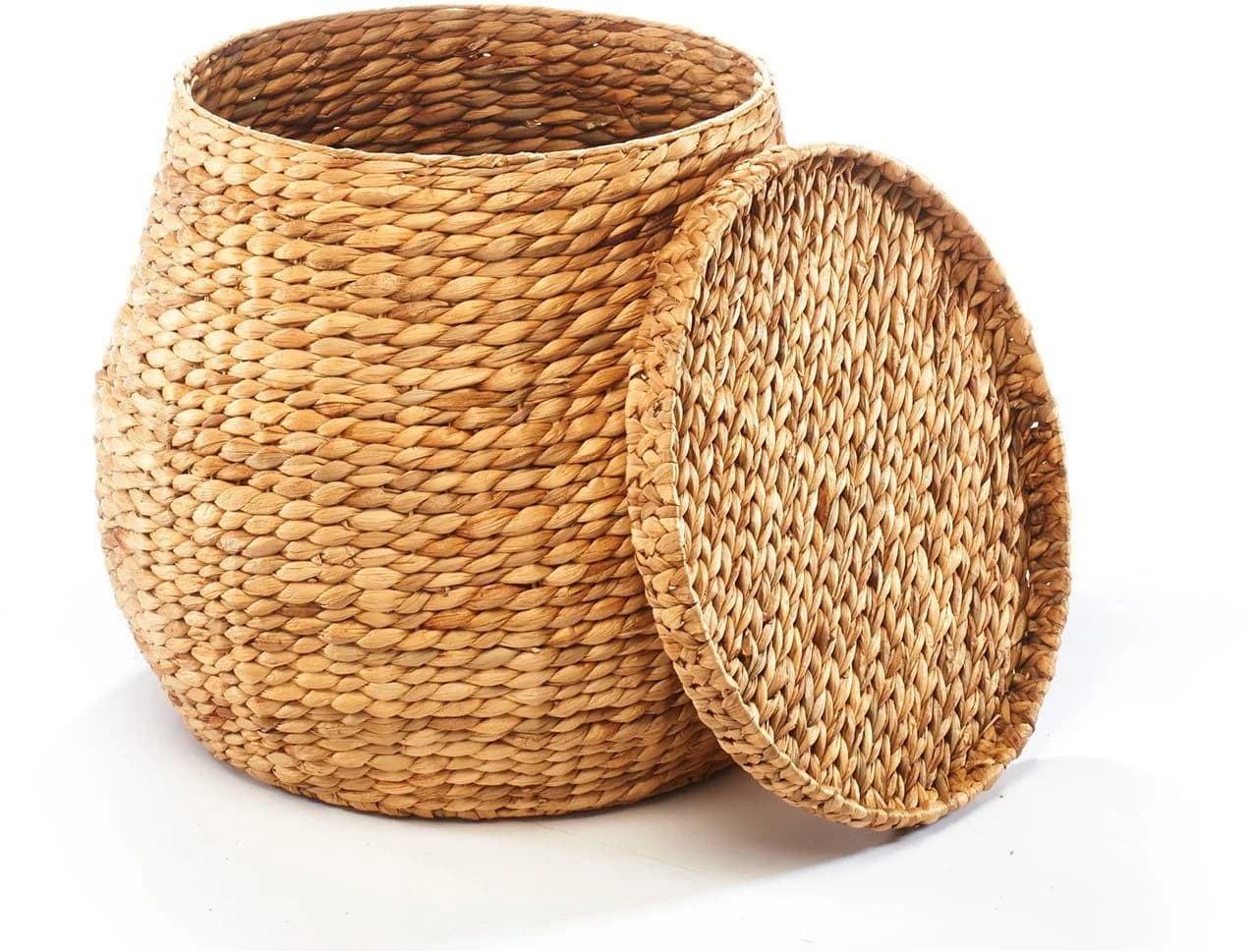 Wäschekorb LOCKER Wasserhyazinthe 46cm Braun