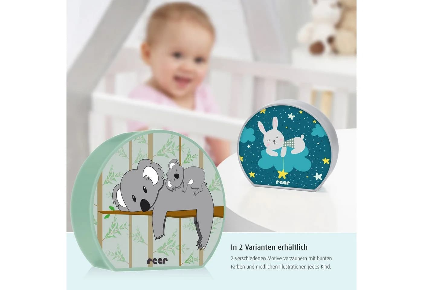 Reer LED Nachtlicht Beruhigungslicht Hellgrün MyBabyLight