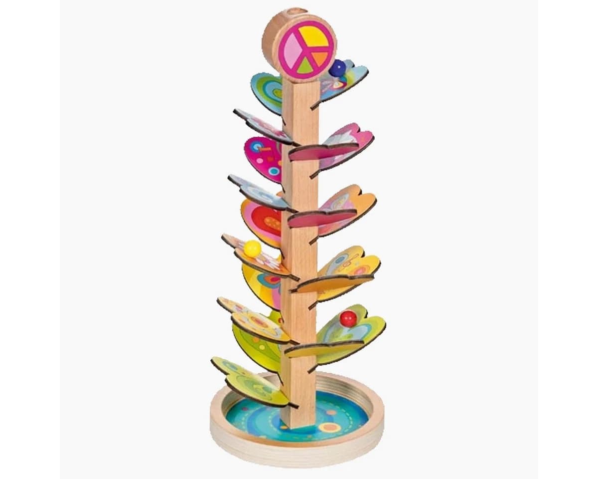 goki Klangkaskade Murmelspiel Bunt Holz