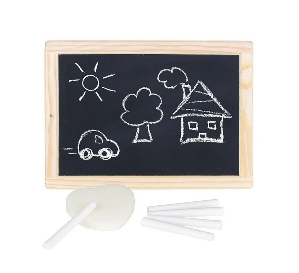 goki Schreibtafel aus Holz 5-tlg. Kreidetafel für Kinder