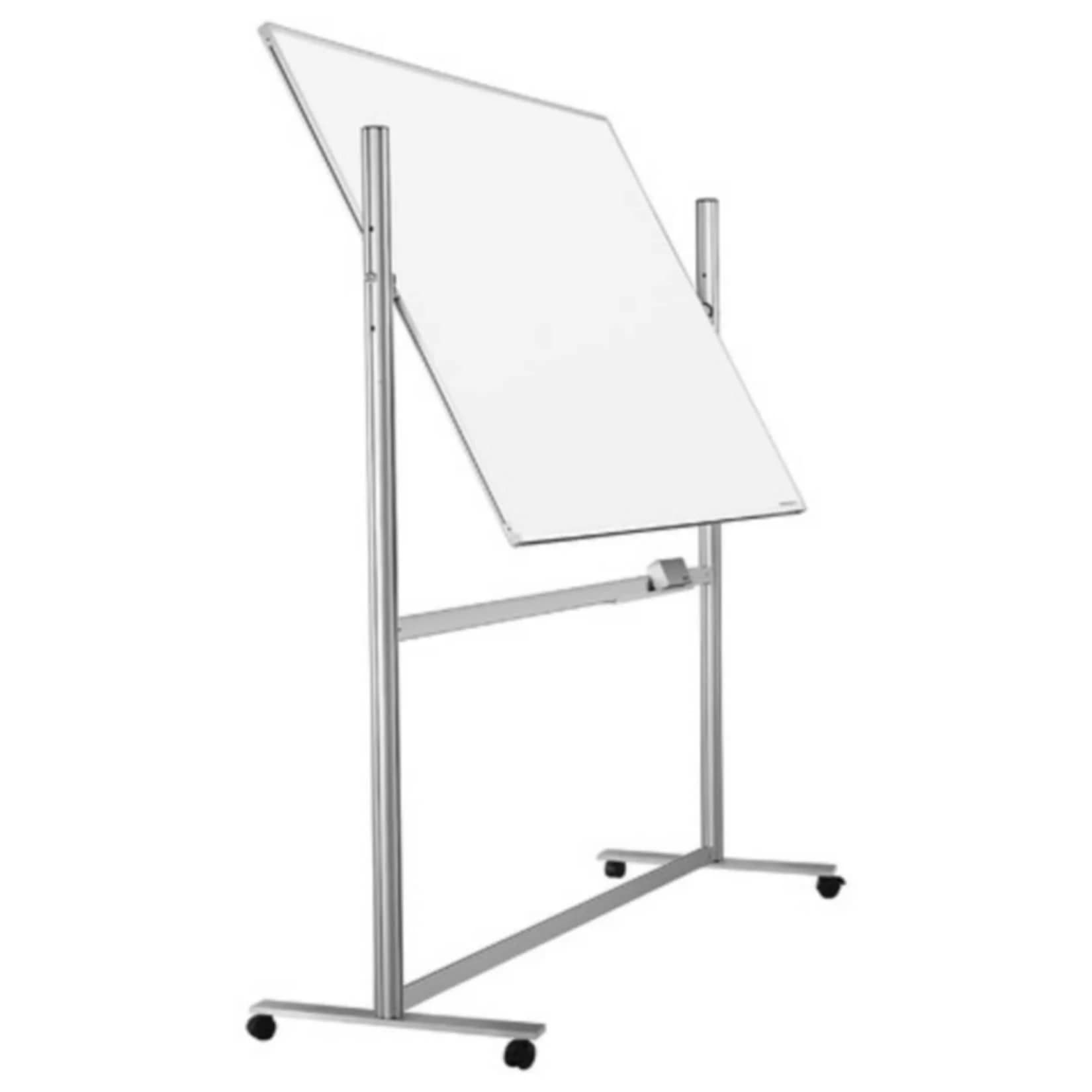 Magnetoplan ferroscript-Schreibtafel mobil doppelseitig drehbar Aluminium