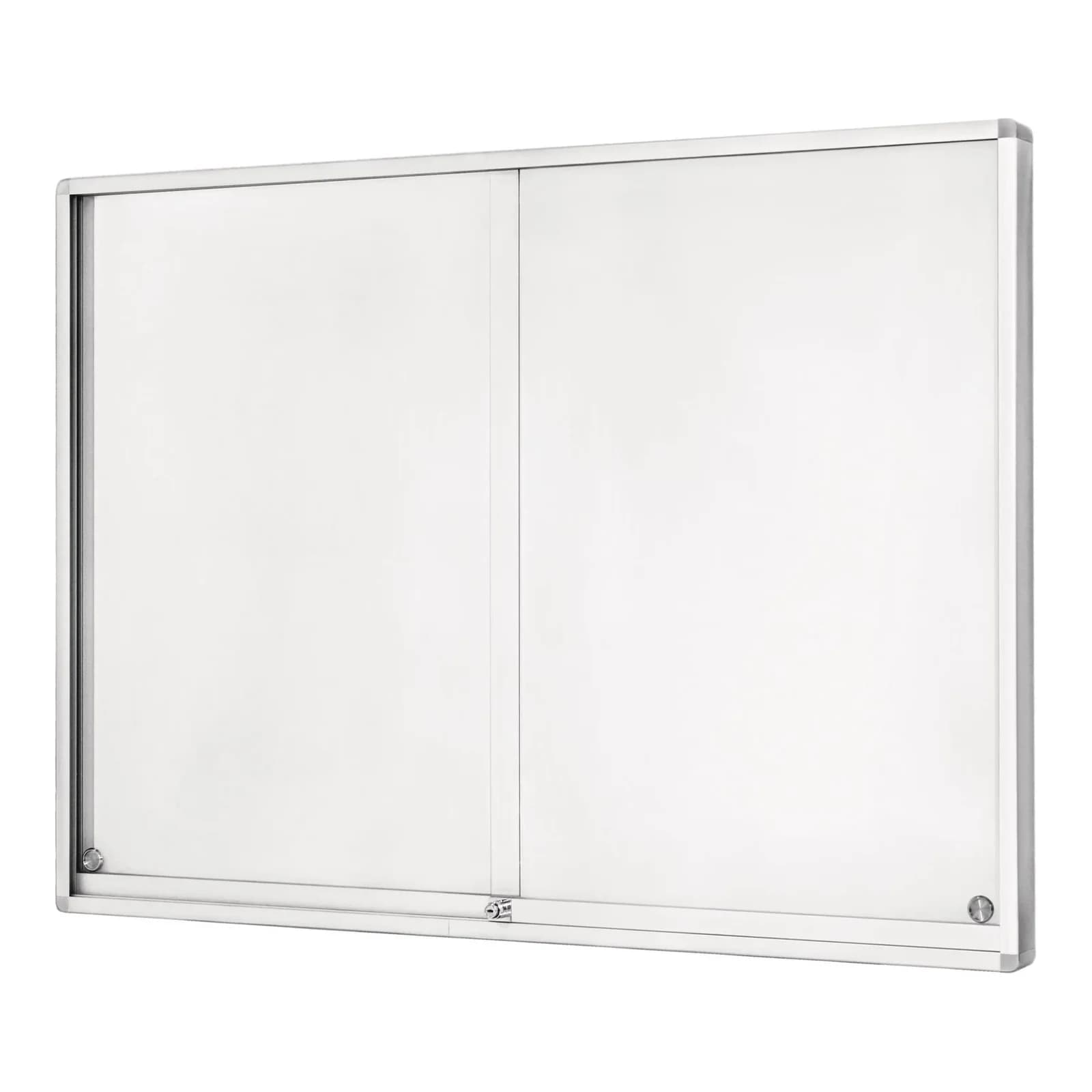 Klassischer Schaukasten aus ESG-Sicherheitsglas, Aluminium und Edelstahl