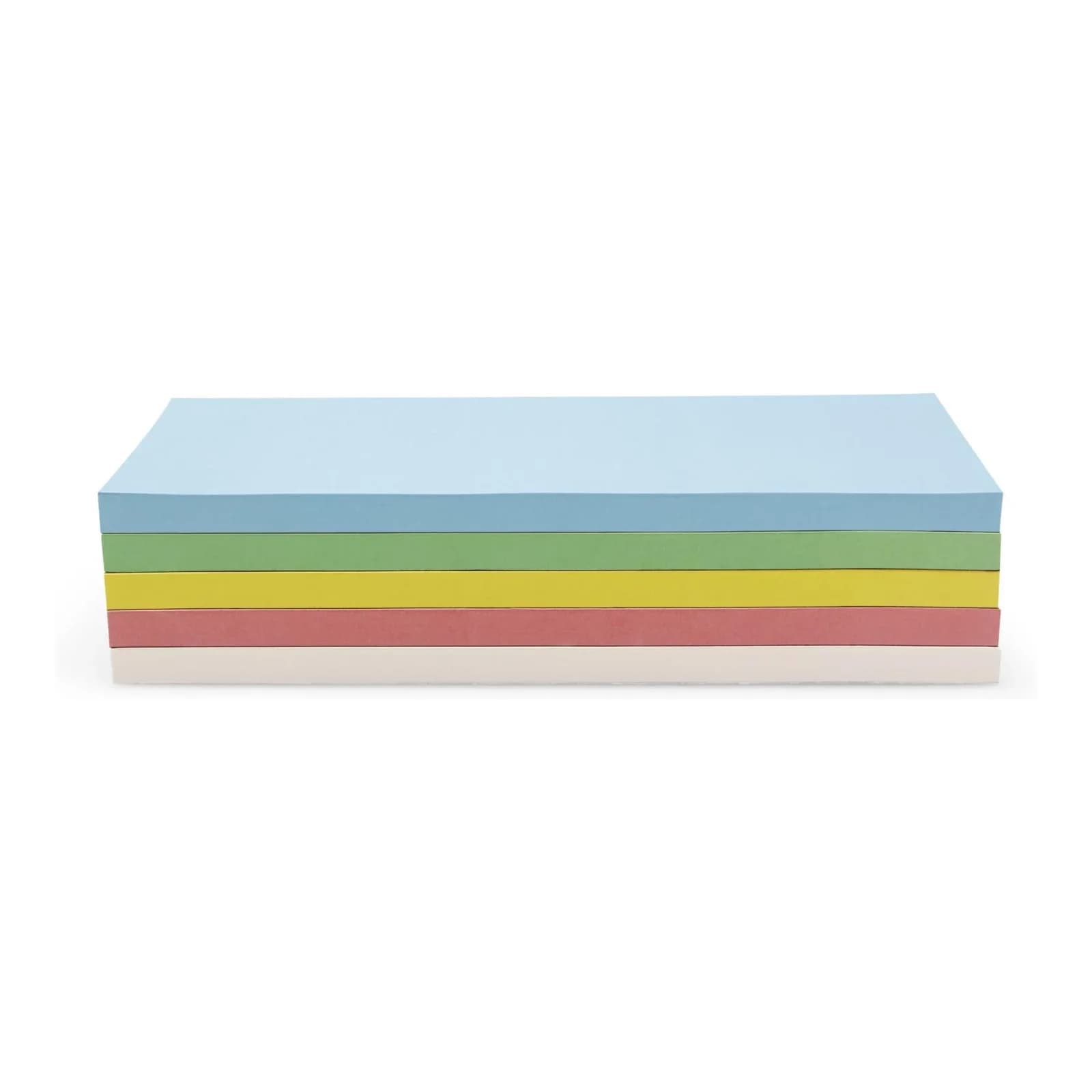 Magnetoplan Kommunikationskarten selbstklebend, 250 Stück, 5-farbig sortiert, Rechtecke 95 x 200 mm