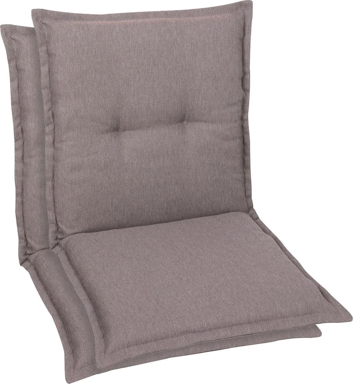 GO-DE Sitzauflage Grau Taupe 50x100cm Polyester