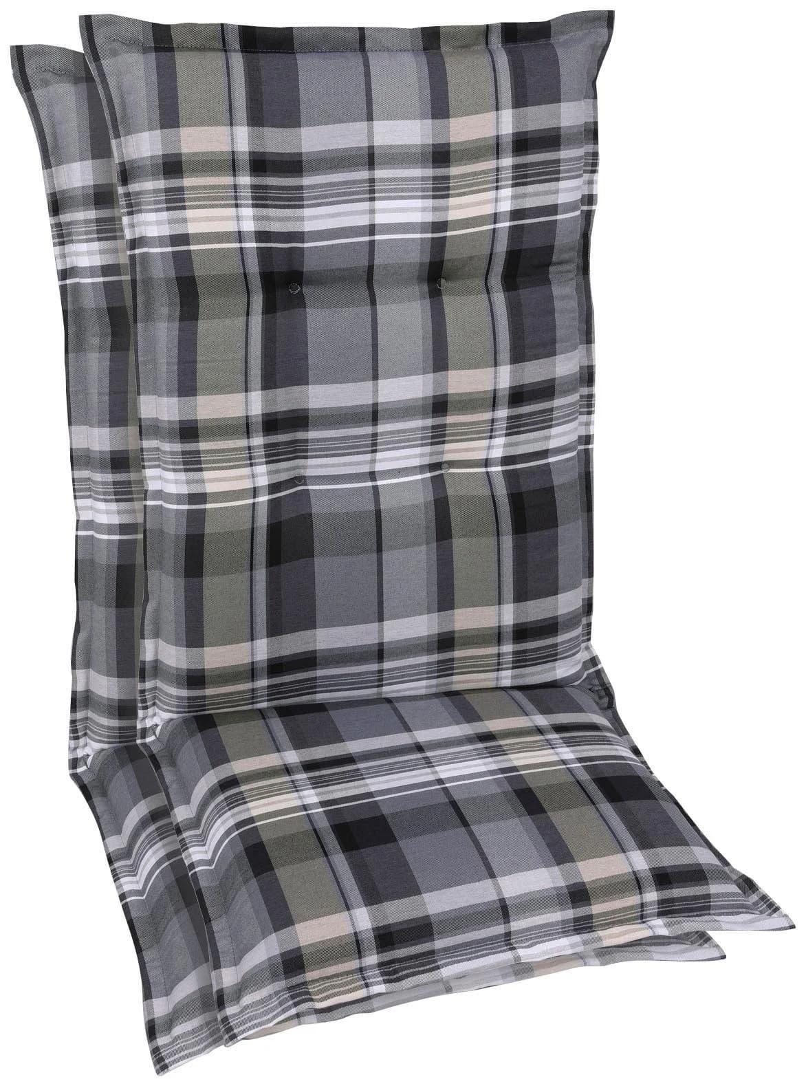 GO-DE Hochlehnerauflage Grau Polyester Gartenstuhl