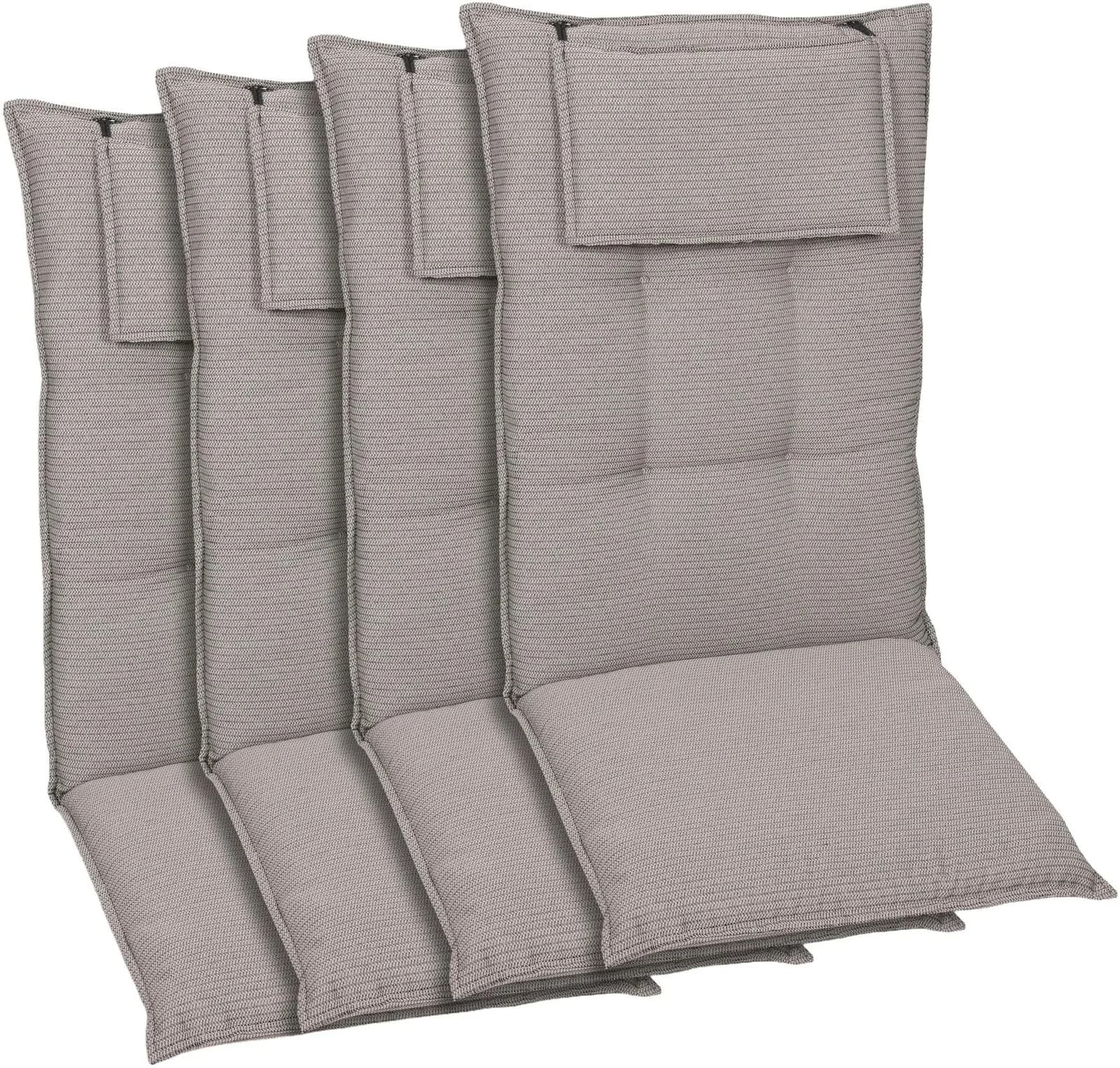 Hochlehnerauflage KONIFERA grau Polyester