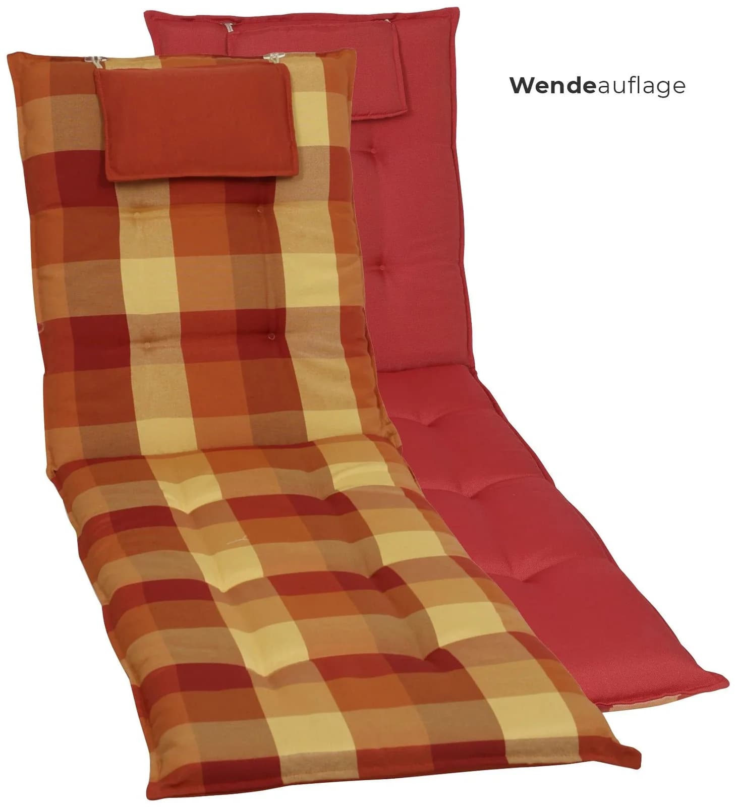 Liegenauflage GO-DE Terracotta/Gelb Polsterauflage