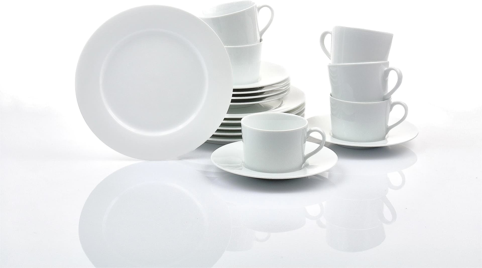 RETSCH ARZBERG Kaffeeservice HEIKE WEISS 18-teilig Weiß Porzellan