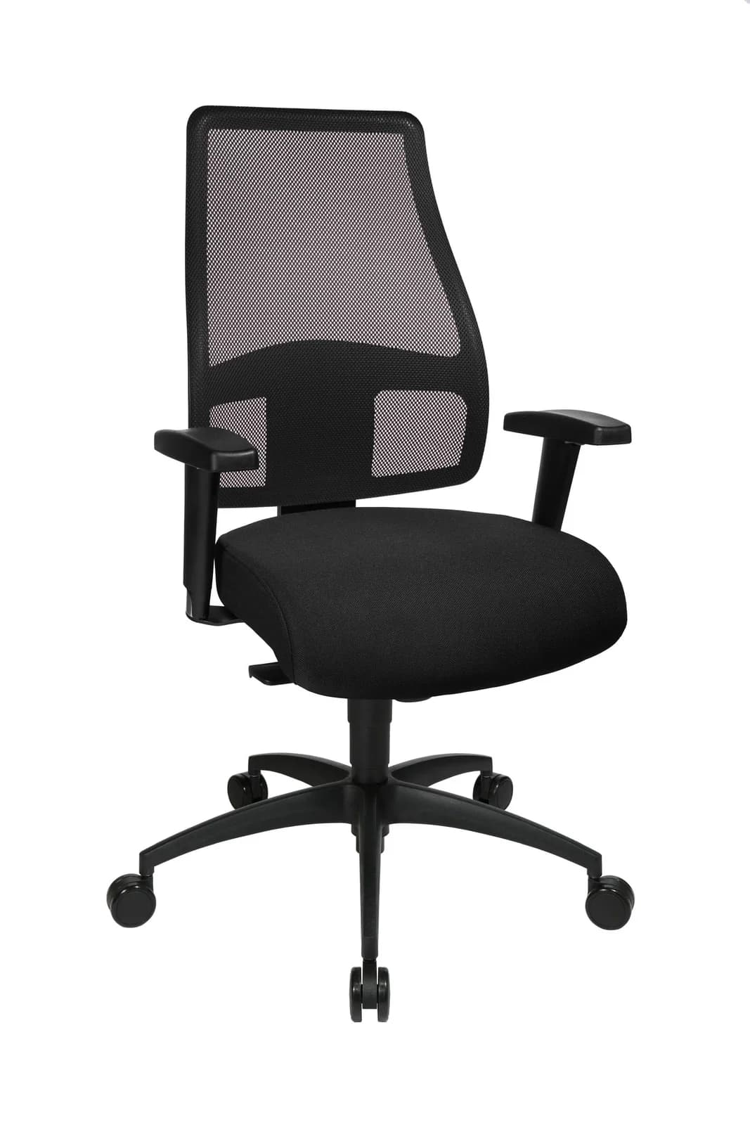 Topstar Drehstuhl Comfort SY Schwarz mit Netzrückenlehne