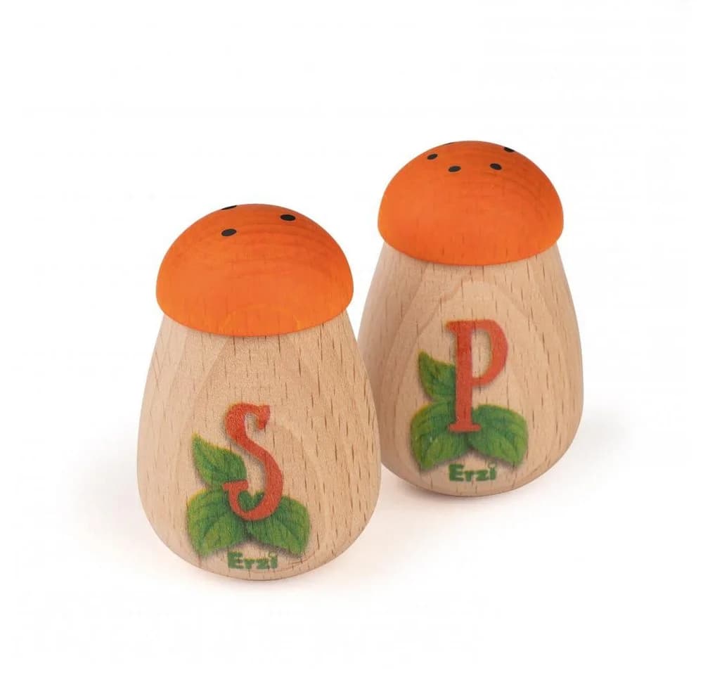 Erzi® Spiellebensmittel Salz- und Pfefferstreuer, 2-tlg. Set, Made in Germany