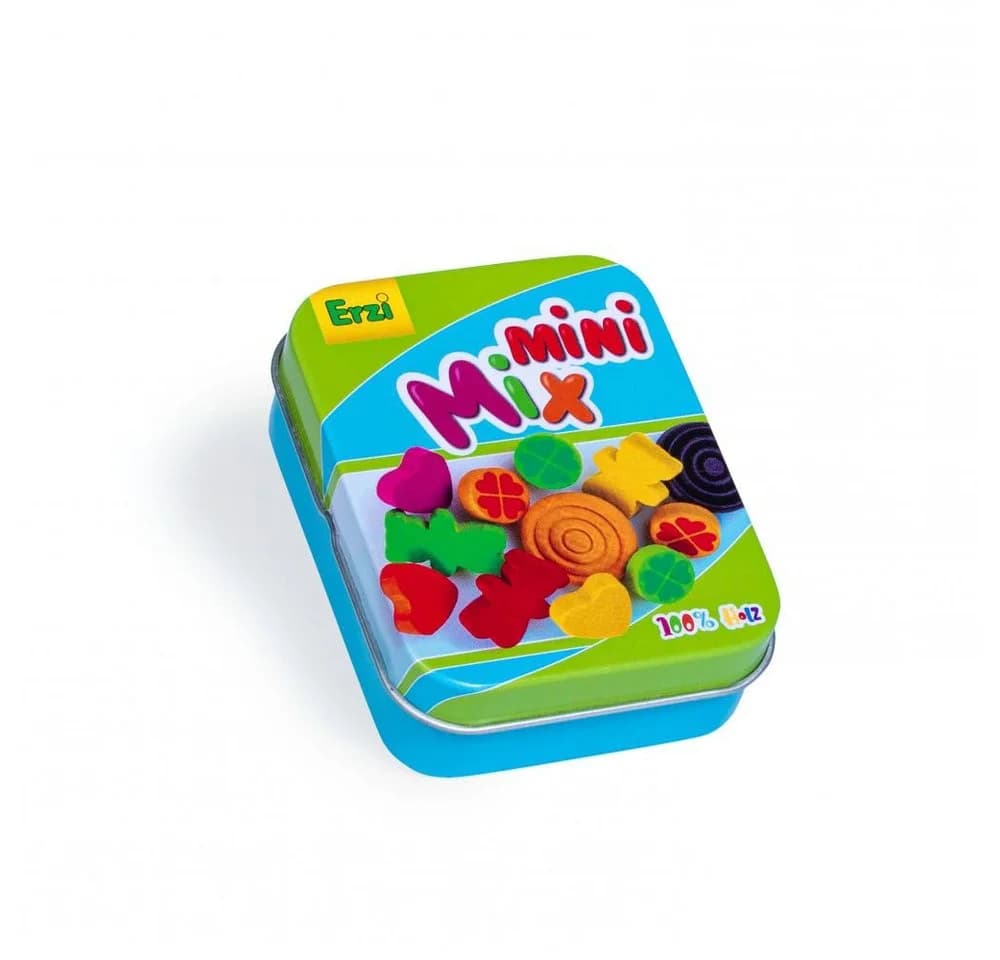 Erzi® Spiellebensmittel Gummibärchen in der Dose, 12-tlg., Bunt, Holz