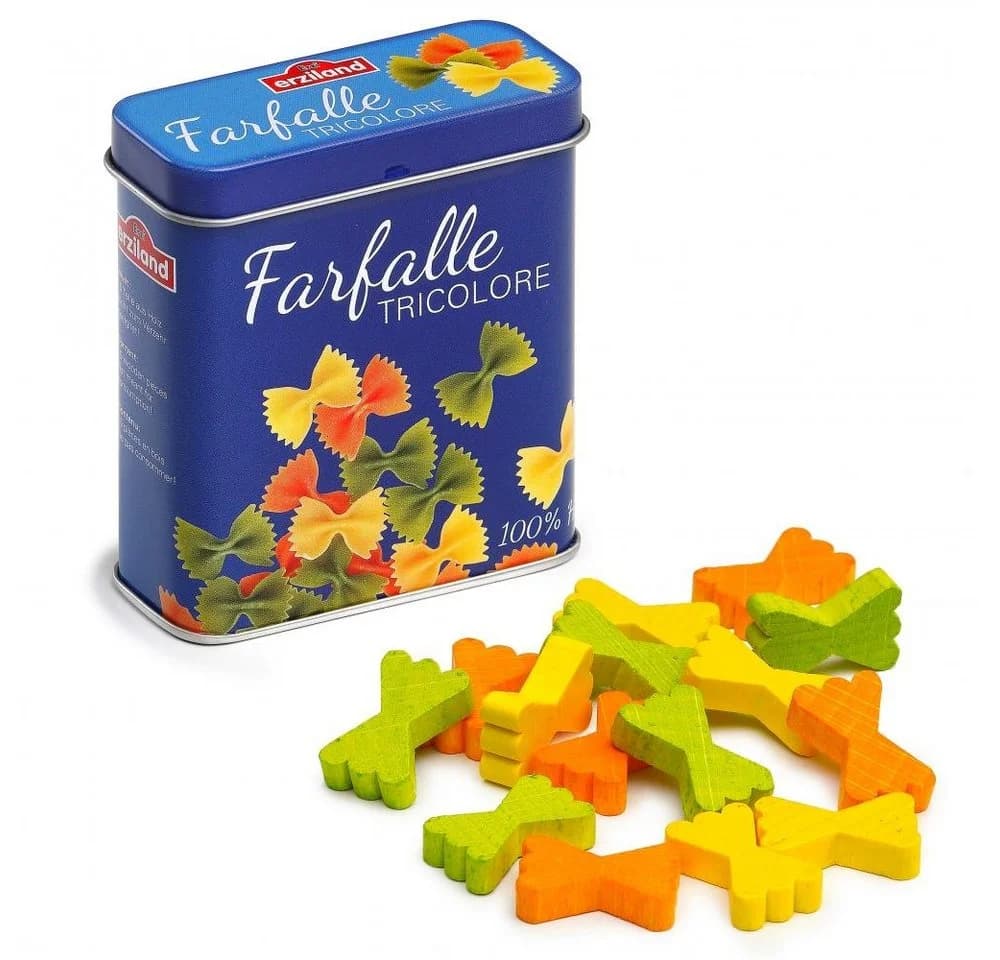 Erzi® Kaufladensortiment Farfalle 15-tlg. Bunt Holz