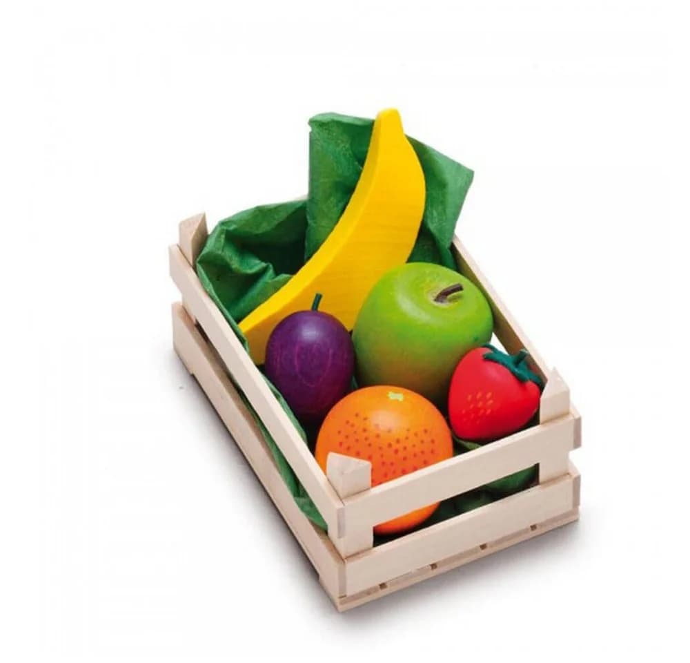 Erzi® Kaufladensortiment Obst, klein - 6-tlg. Holzspielzeug Bunt
