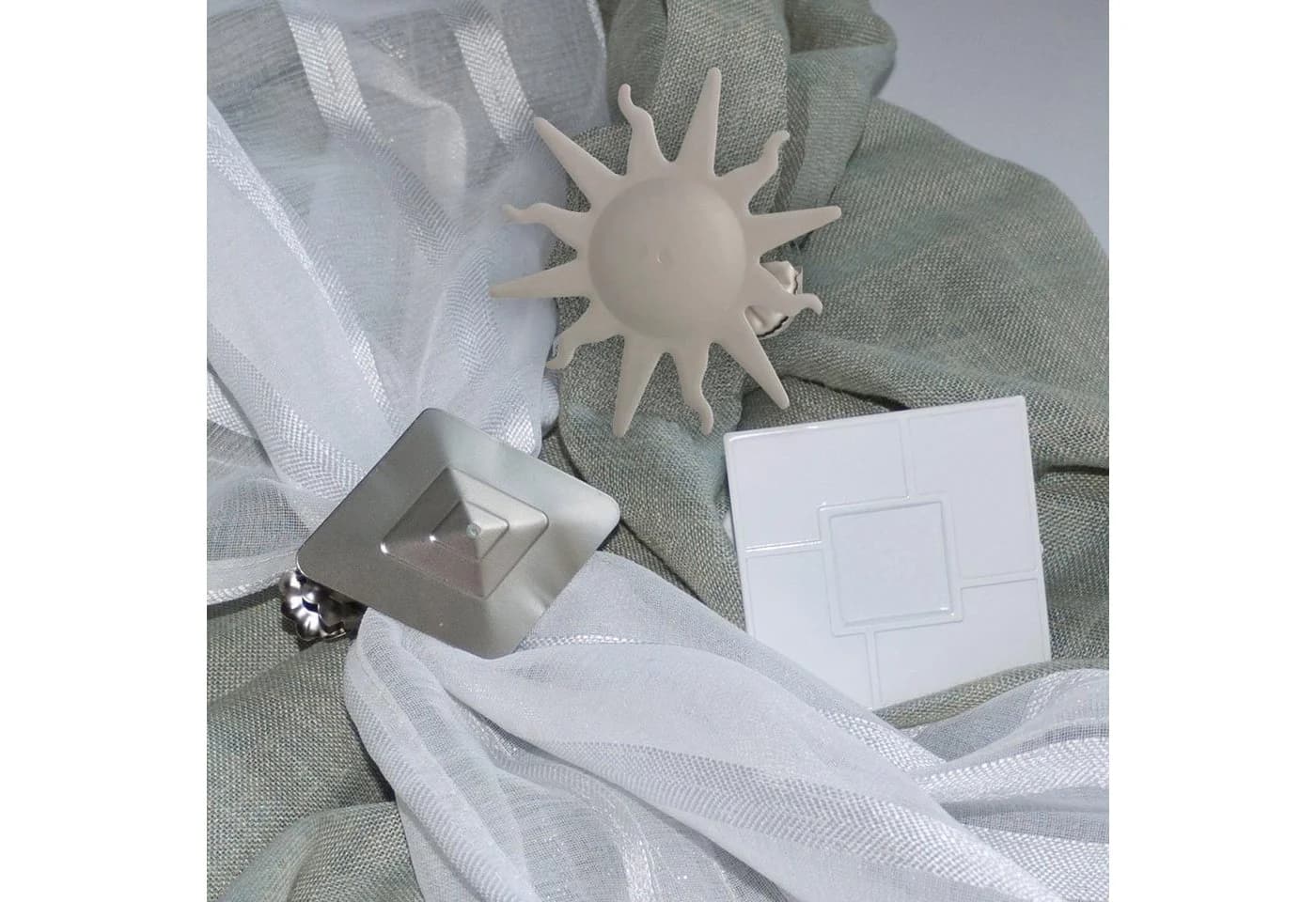 GOOD LIFE Raffhalter Dekoklammer Sturn Silber Metall