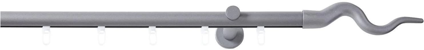 GOOD LIFE Innenlaufschiene Sepa 120cm Anthrazit Aluminium