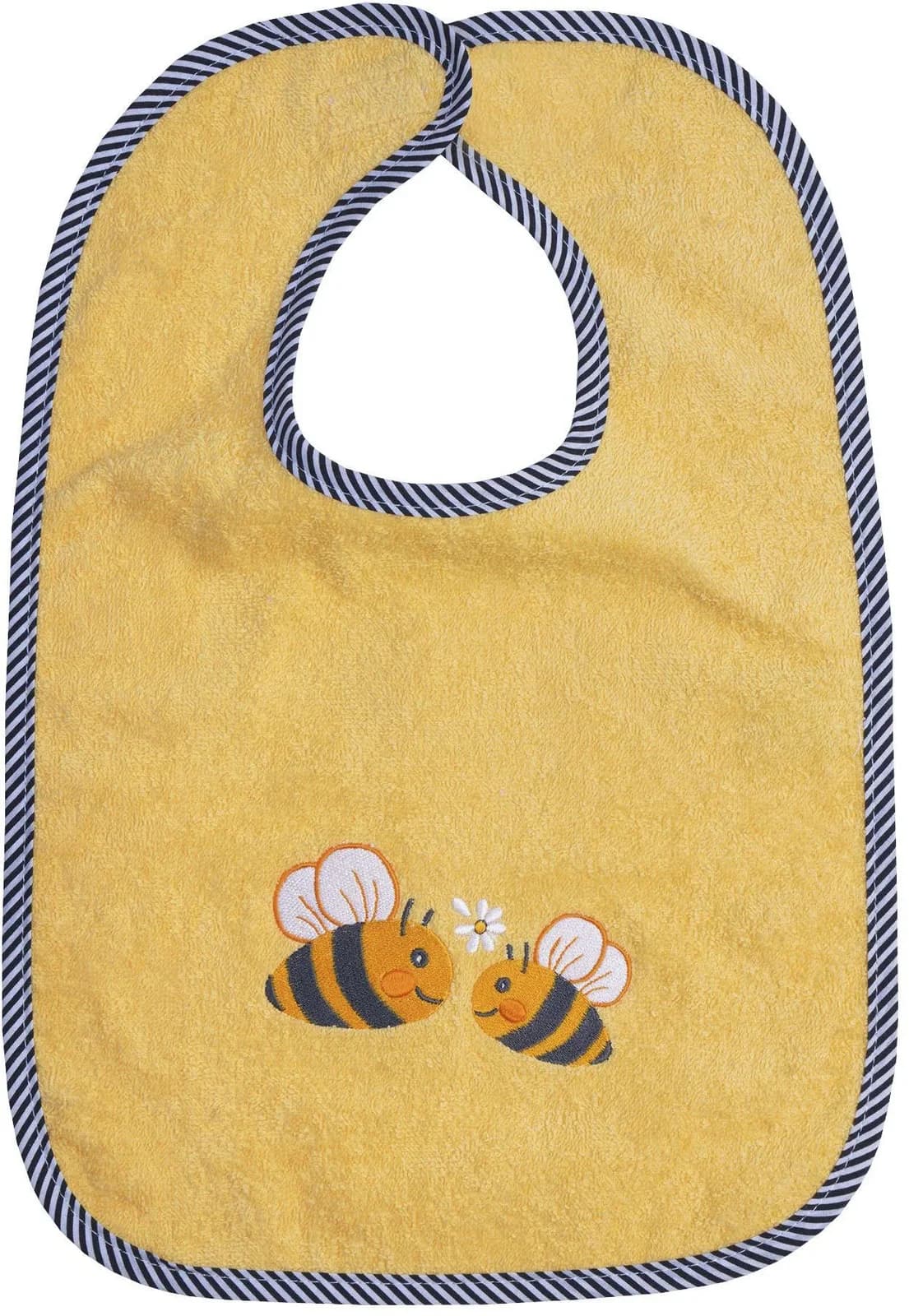 Wörner Lätzchen Bienen Klett Baby gelb Baumwolle