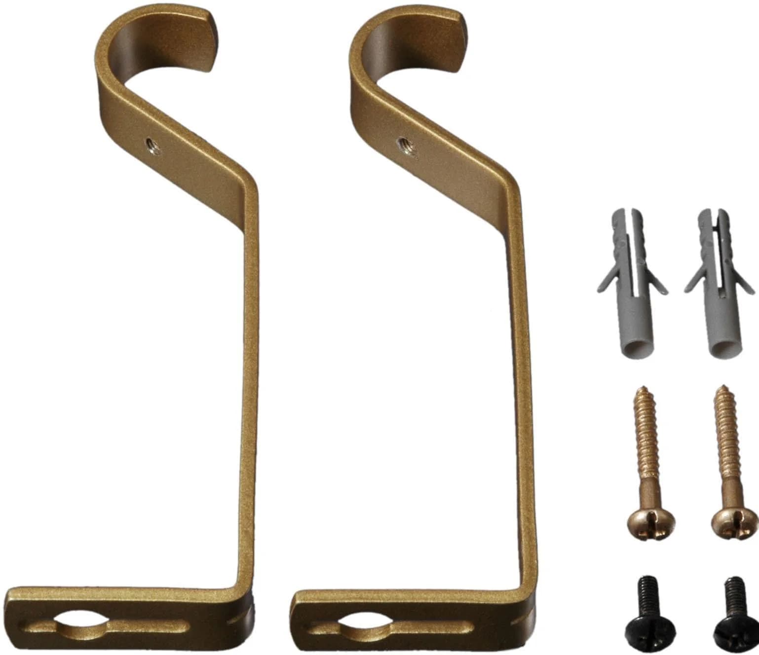 LIEDECO Gardinenstangenhalter Gold Matt Gr. 1