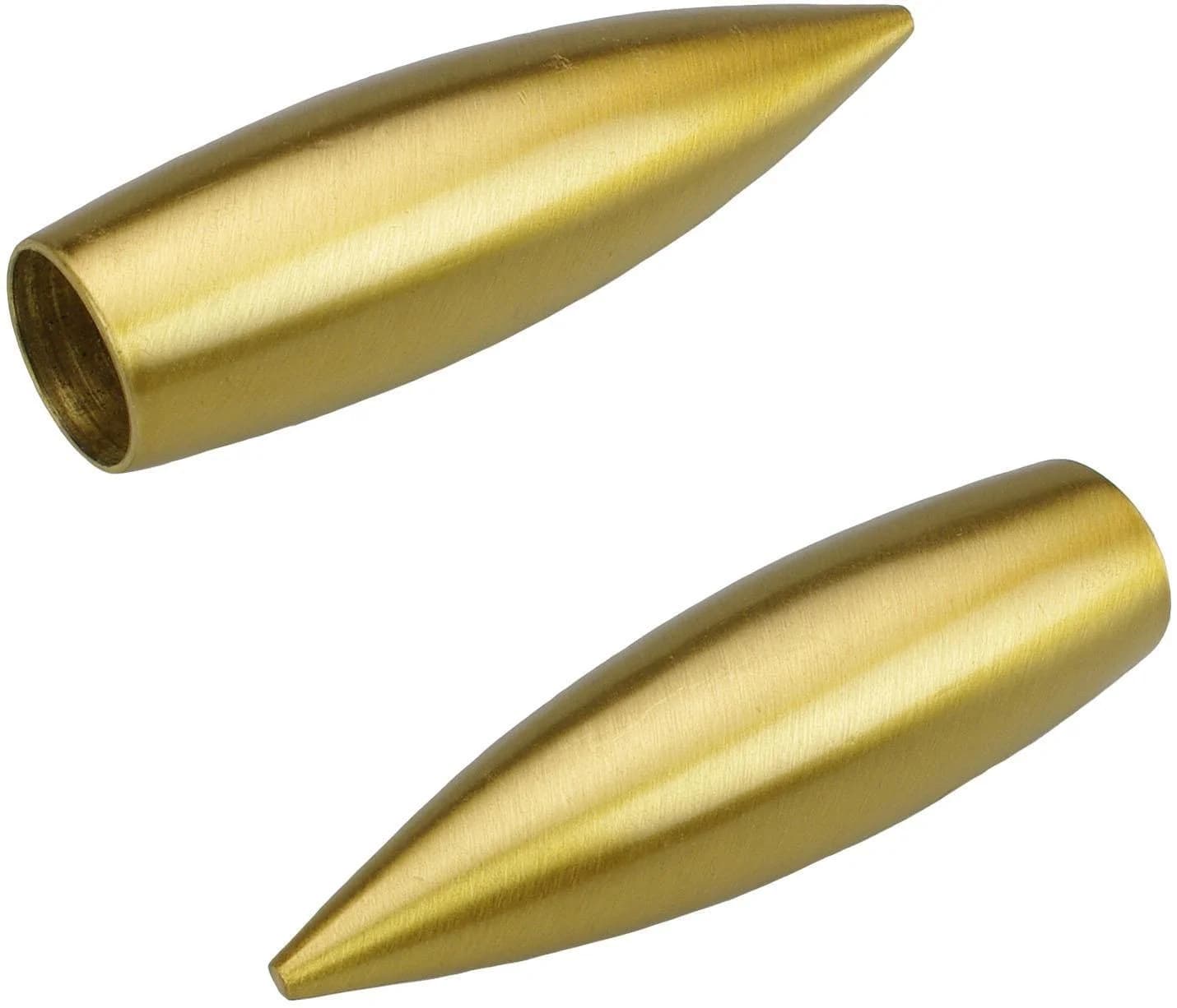 LIEDECO Gardinenstangen-Endstück Bullet Gold Matt