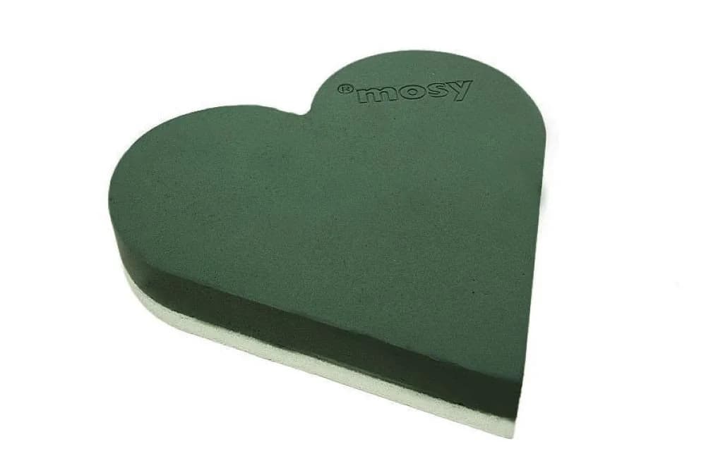 mosy Steckschwamm-Herz 45 cm für Blumen-Gestecke