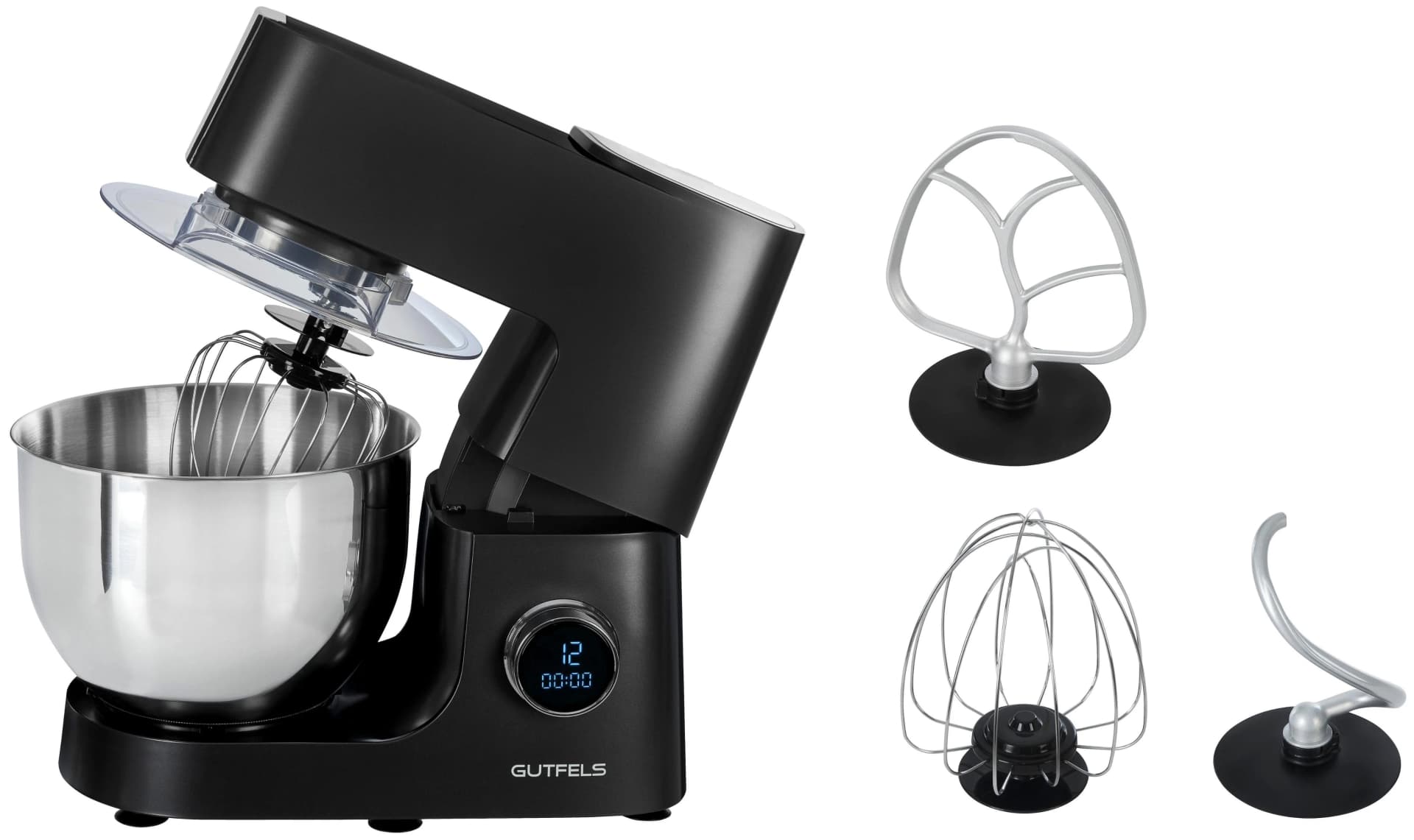 GUTFELS Küchenmaschine KITCHEN 5010 Schwarz 800 W