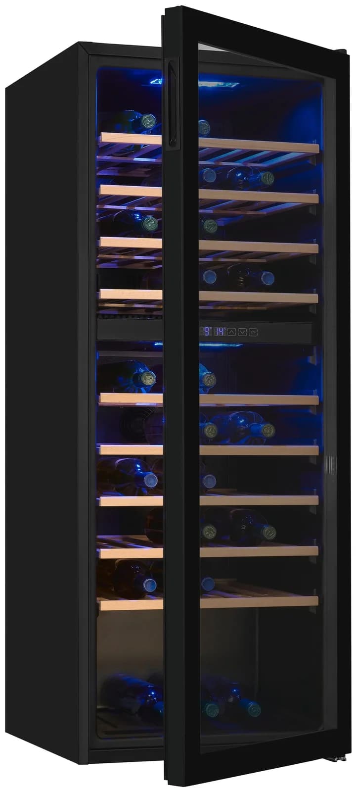 Moderner Weinkühlschrank in Schwarz