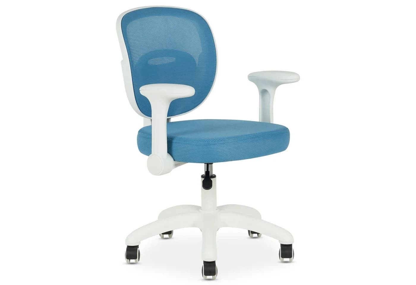 IDIMEX Drehstuhl AMELIA Kinder Schreibtischstuhl Ergonomisch Blau