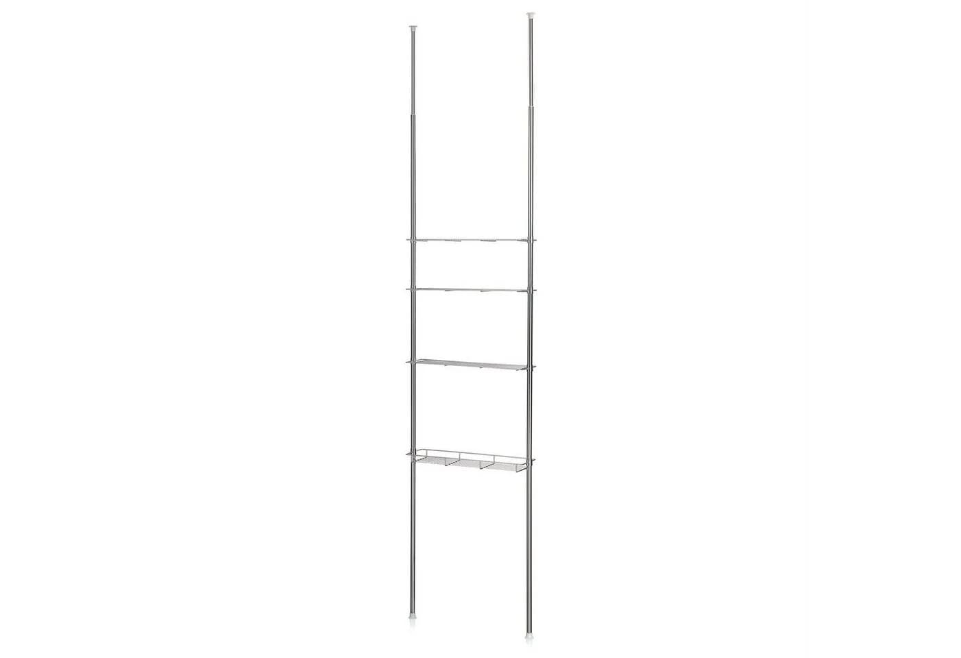 IDIMEX Standregal DUNJA Duschablage ohne Bohren Teleskop Badregal chrom