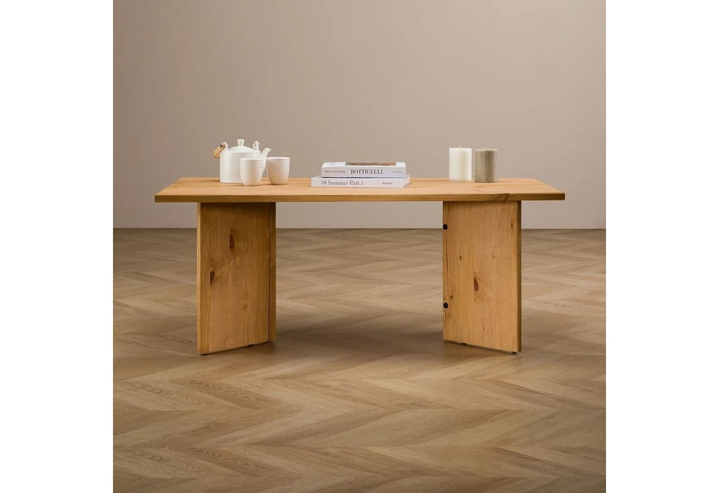 IDIMEX Couchtisch MESA Modernes Design Massivholz Kiefer