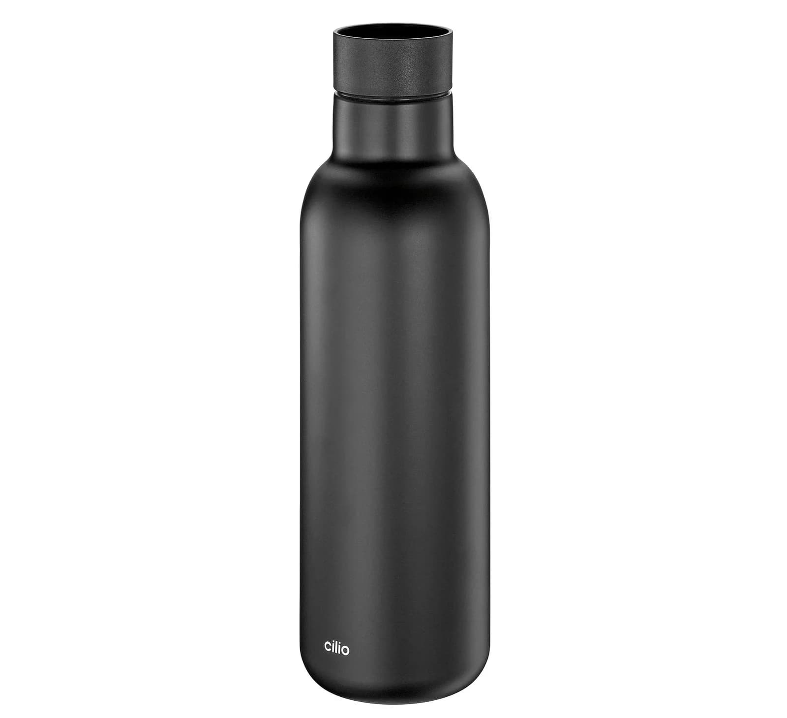 Isolierflasche cilio DELUXE Schwarz 0,45 Liter