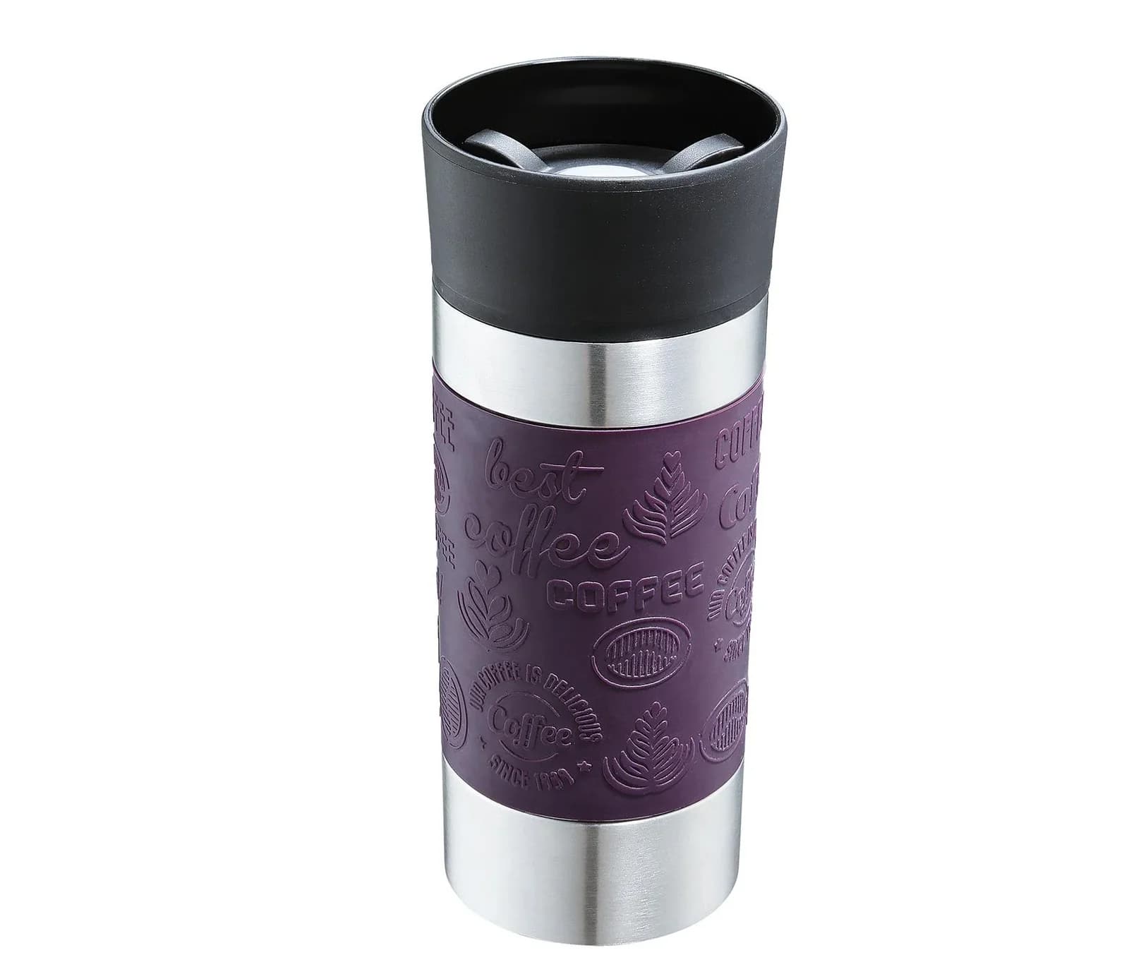 Isolierbecher cilio VIAGGIO Lila/Silber 360 ml