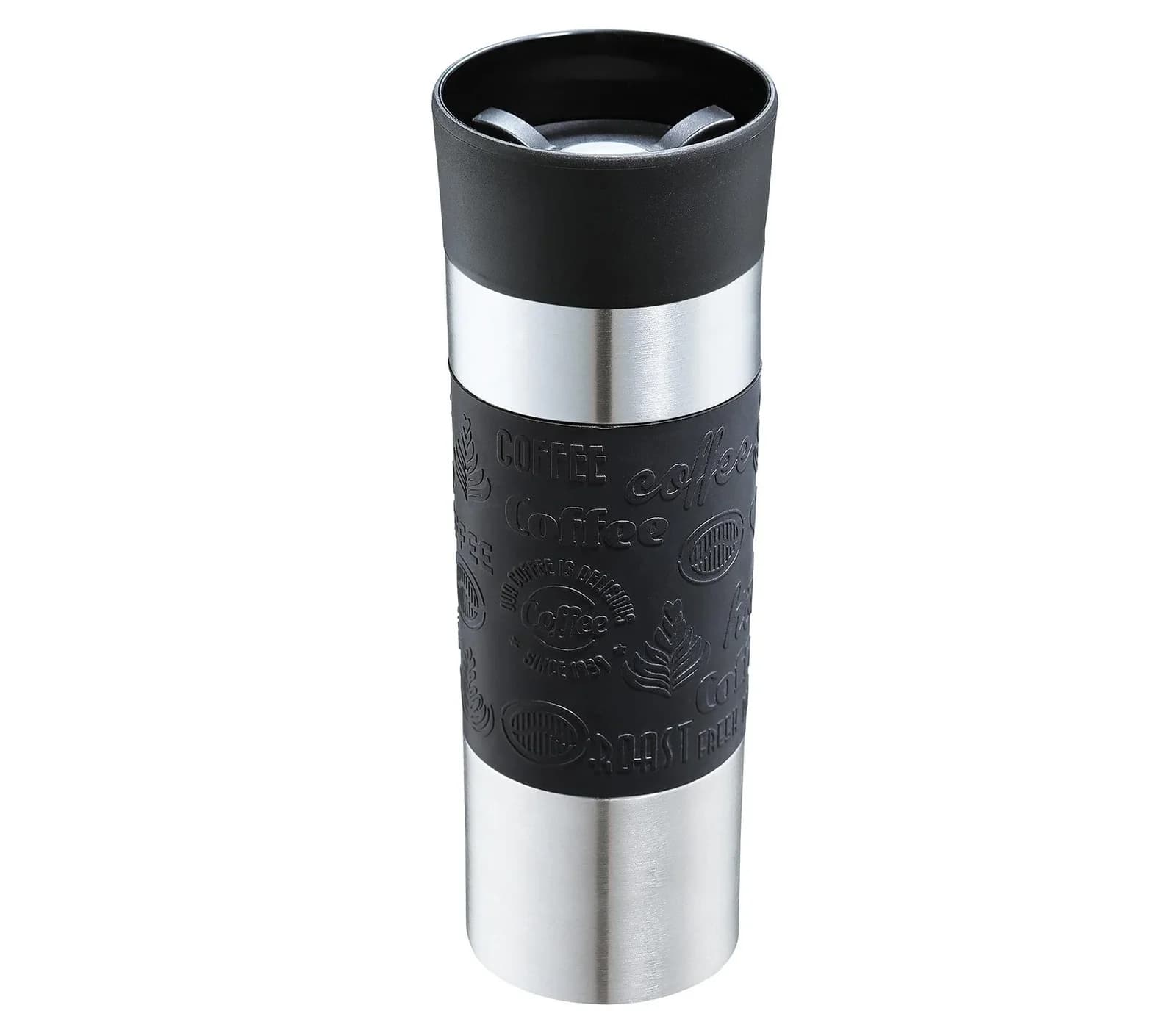 Isolierbecher cilio VIAGGIO 500ml Schwarz/Silber
