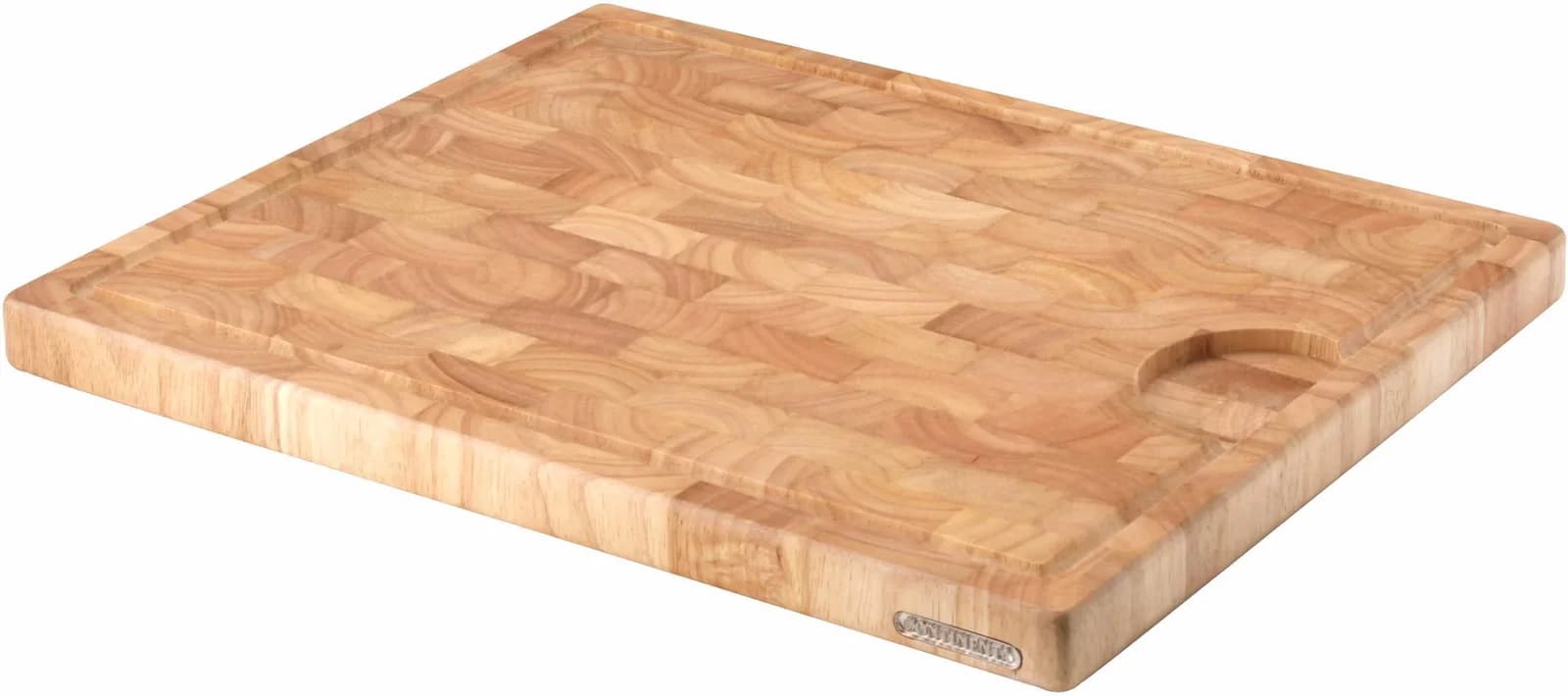 Tranchierbrett CONTINENTA Massivholz beige mit Saftrille
