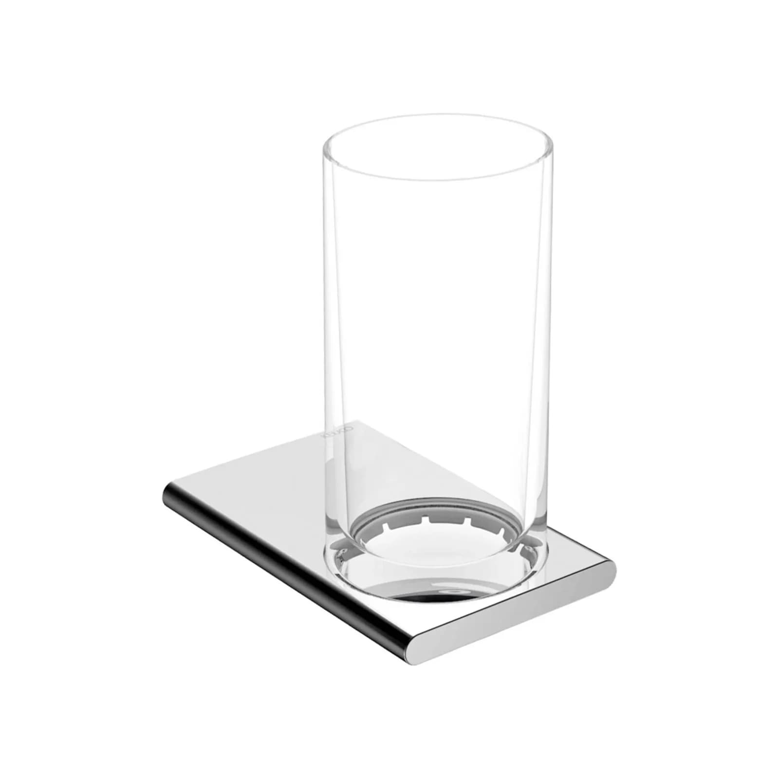 Keuco Glashalter Edition 400 mit Echtkristall-Glas, verchromt