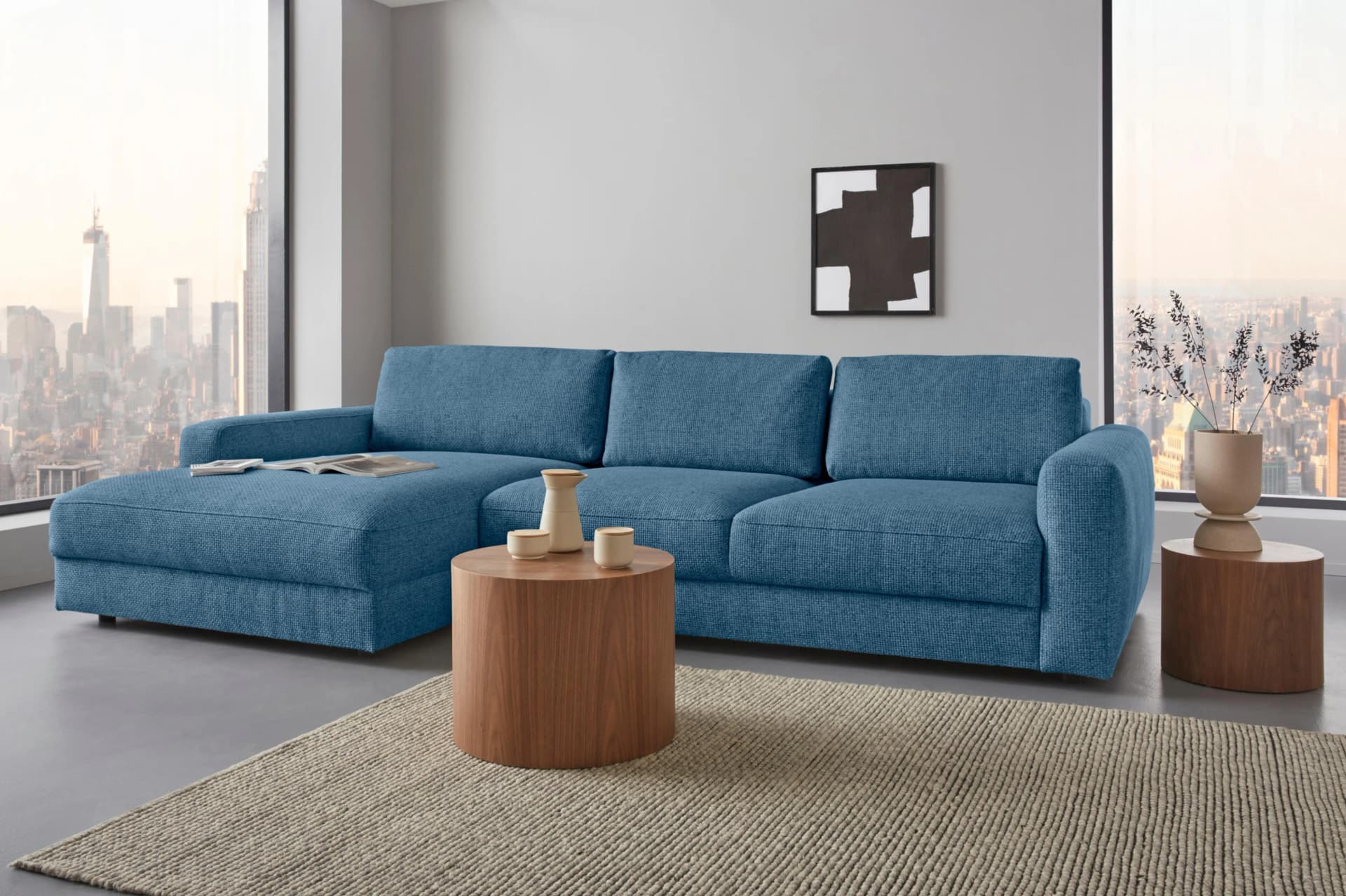 HOME AFFAIRE Ecksofa Bloomfield L-Form mit Sitztiefenverstellung