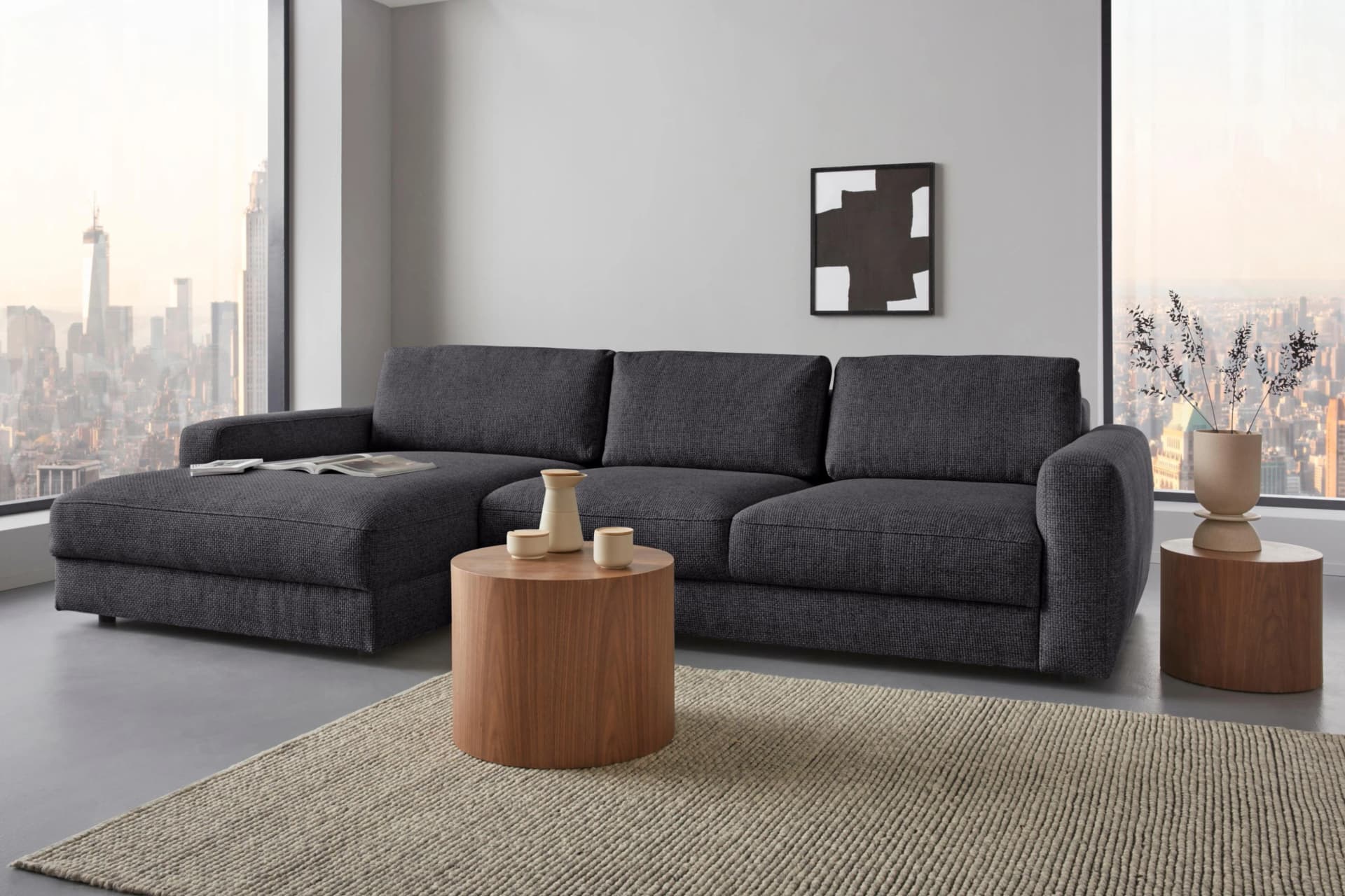 Home Affaire Ecksofa Bloomfield L-Form mit Sitztiefenverstellung