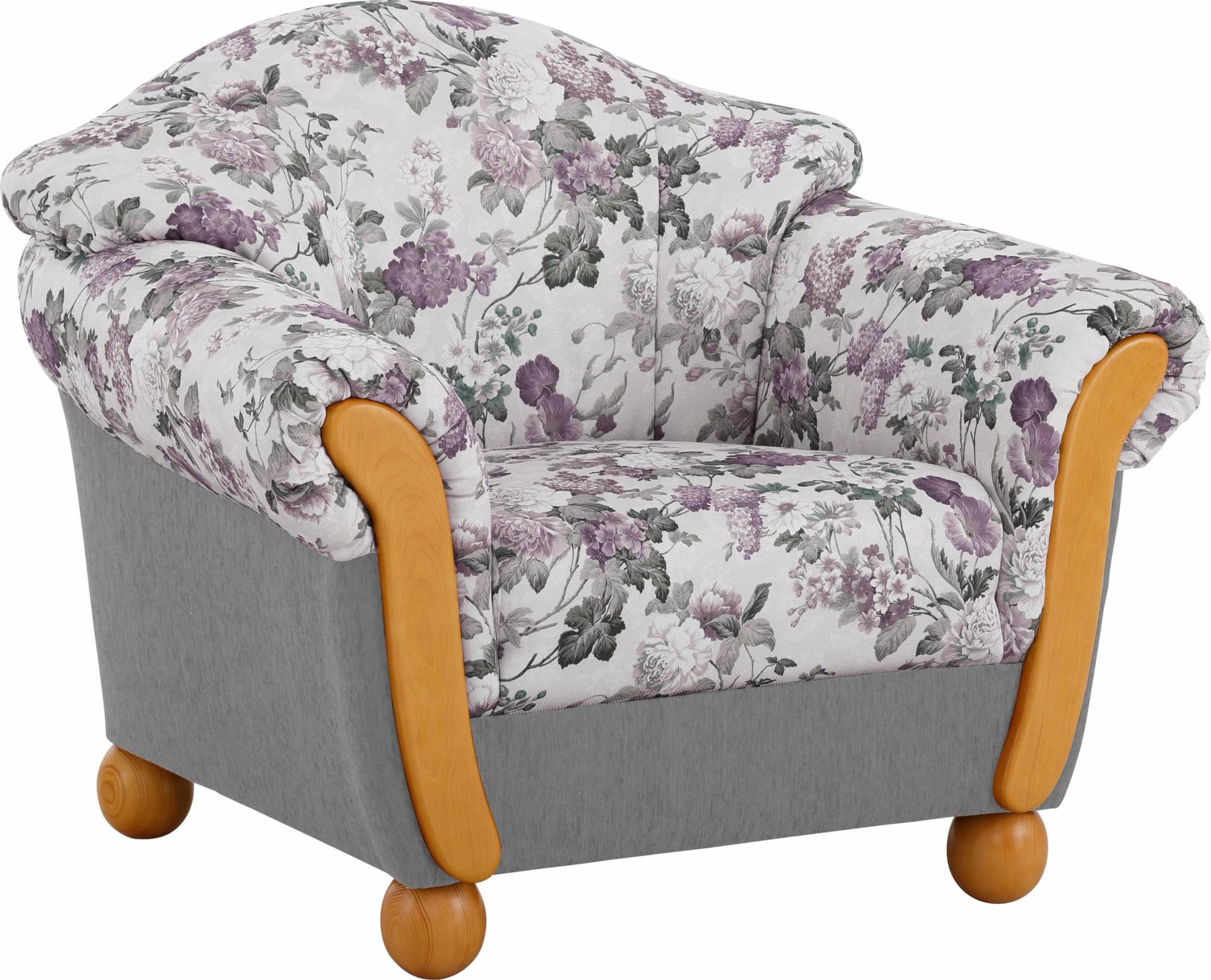 Home Affaire Sessel Milano Landhaus-Stil Chenille Lila