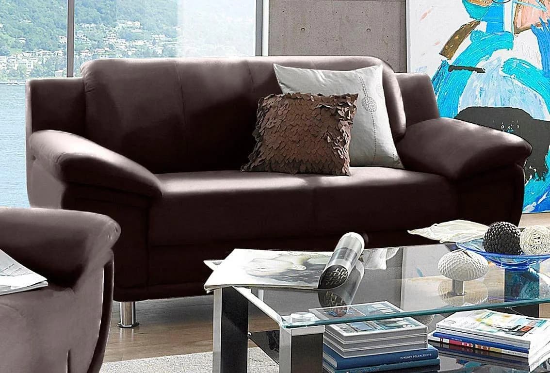 TRENDMANUFAKTUR Rondo 2-Sitzer Sofa mit breiten Armlehnen