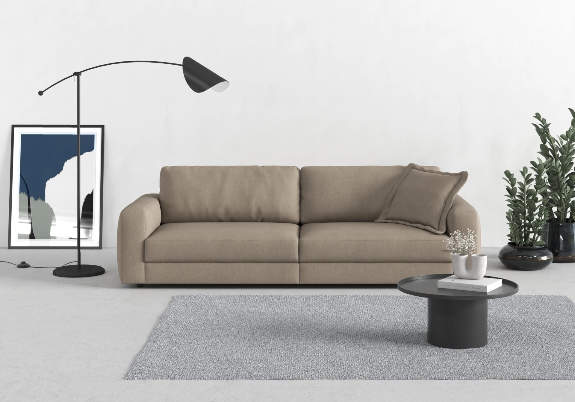 TRENDMANUFAKTUR Bourbon Big-Sofa Braun 264cm