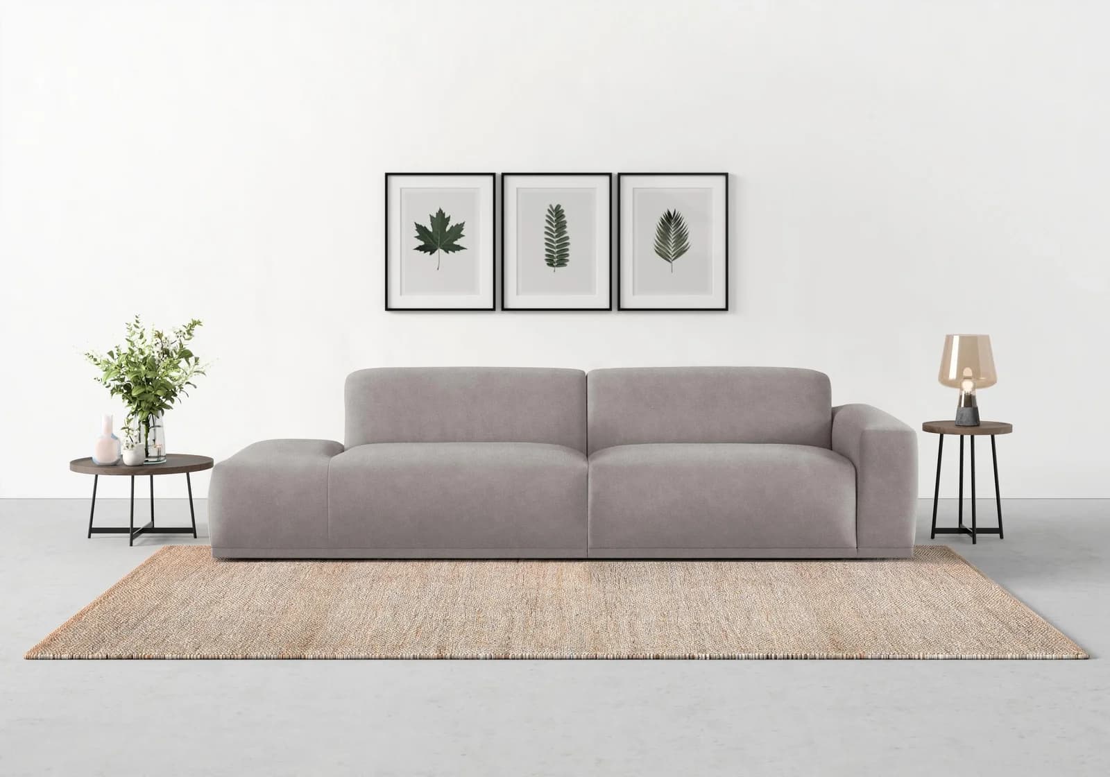 Trendmanufaktur Big-Sofa Braga Taupe mit Kaltschaum
