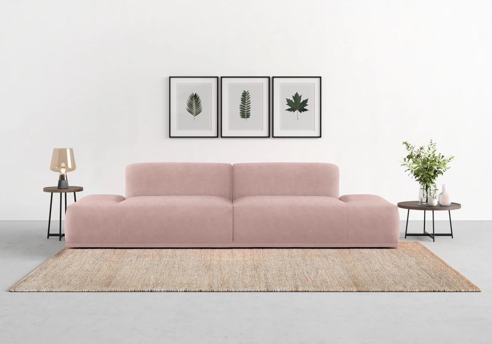 TRENDMANUFAKTUR Braga Big-Sofa Flieder Modern