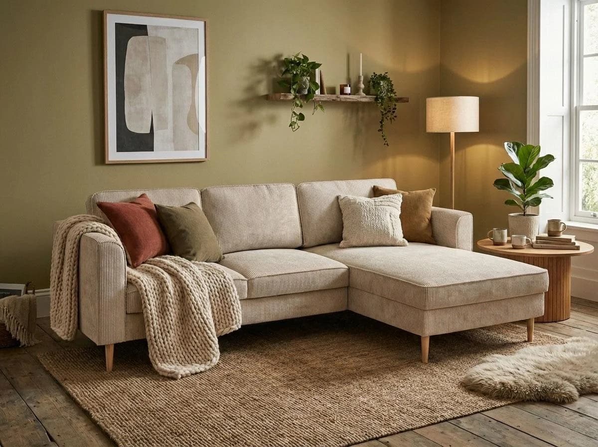 Ecksofa HOME AFFAIRE Booster mit Schlaffunktion & Bettkasten, Beige