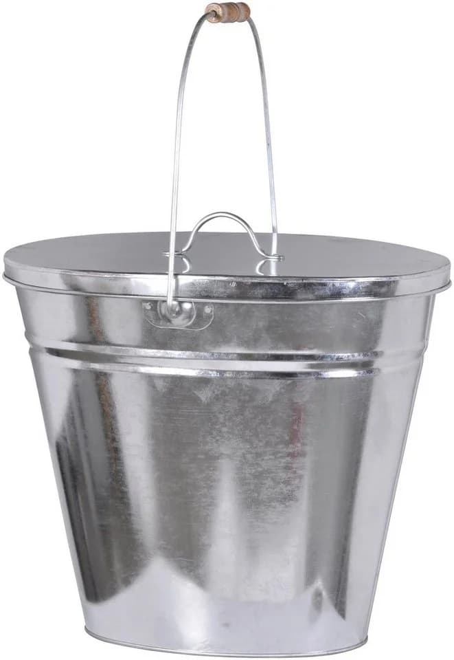 Aufbewahrungsbox aus Stahl in Silber und Anthrazit