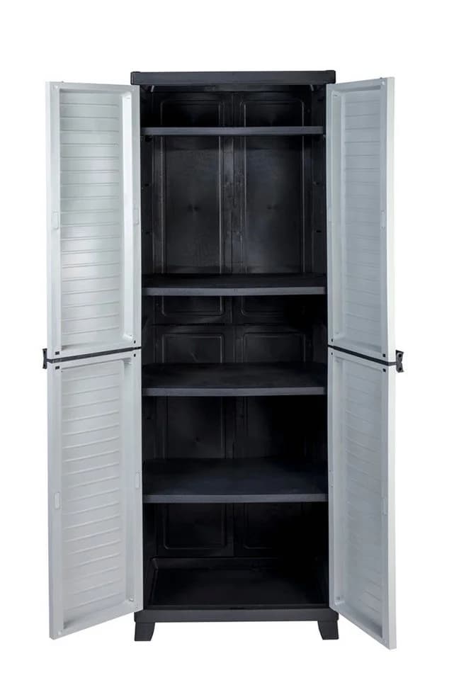 Kreher Mehrzweckschrank Elite Serie Kunststoffschrank 4 Böden