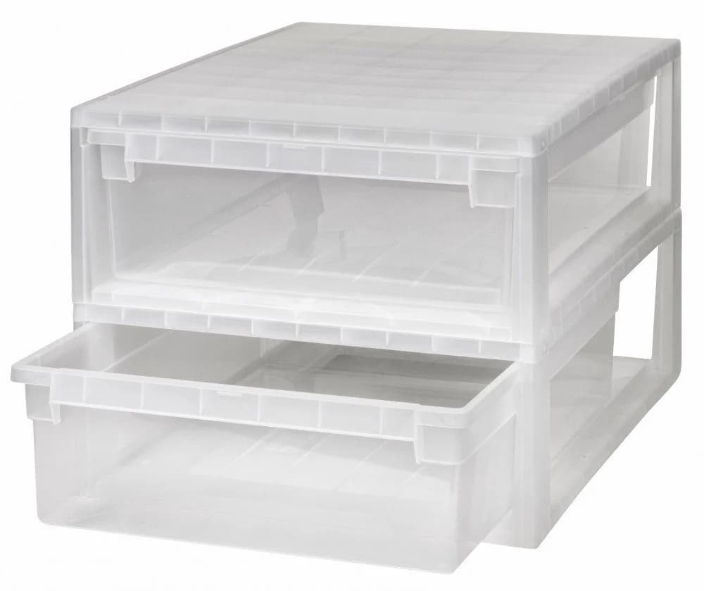 Kreher Schubladenbox Set 2 x 52 XL 22 Liter