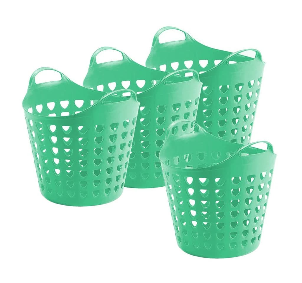 Kreher Wäschekorb Flexi Korb 35 Liter Türkis