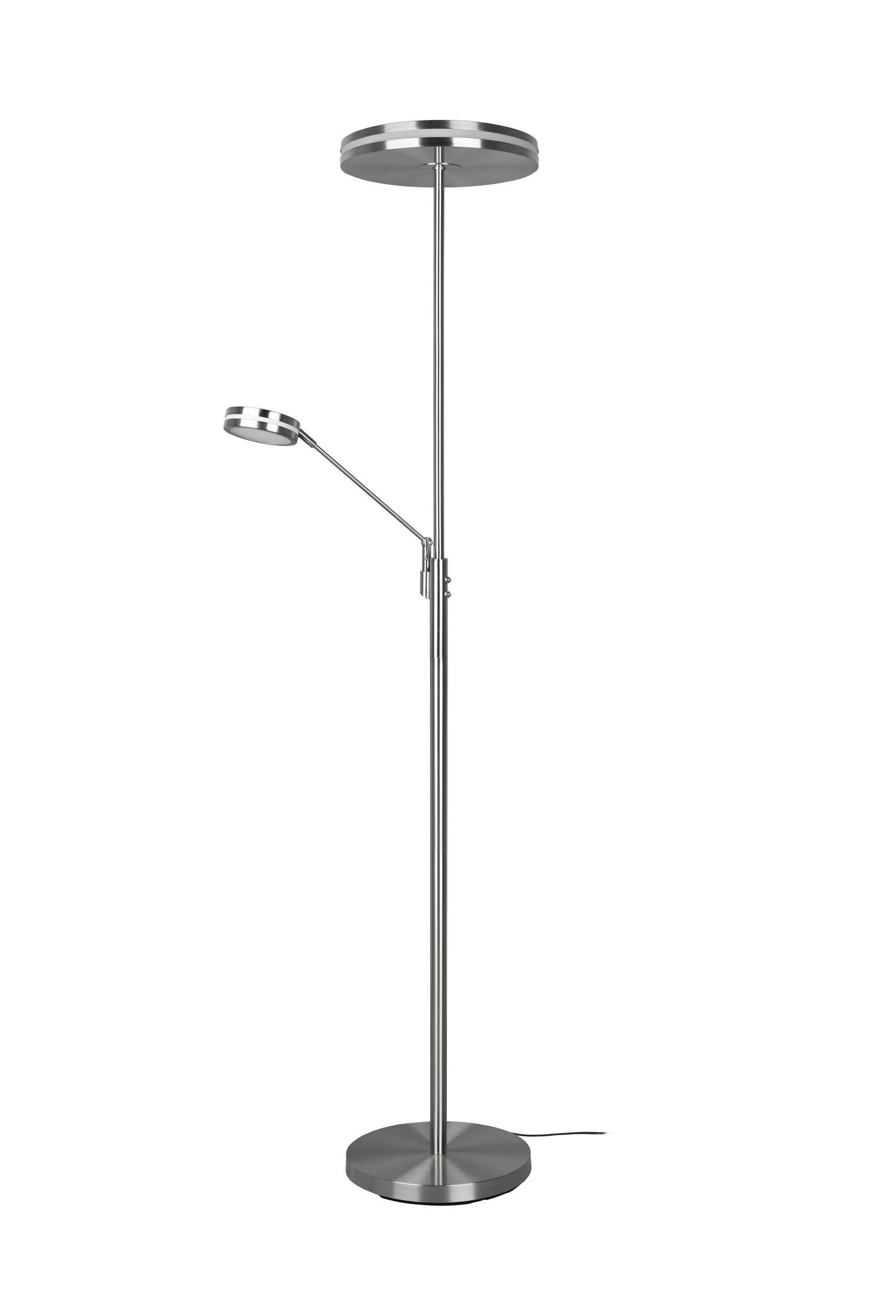 Trio LED-Deckenfluter Franklin Leselampe nickel matt