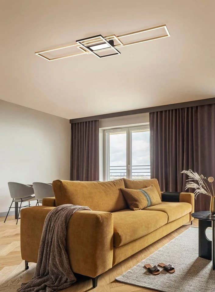 TRIO Leuchten LED Deckenleuchte Irvine Dimmbar Farbwechsler Fernbedienung