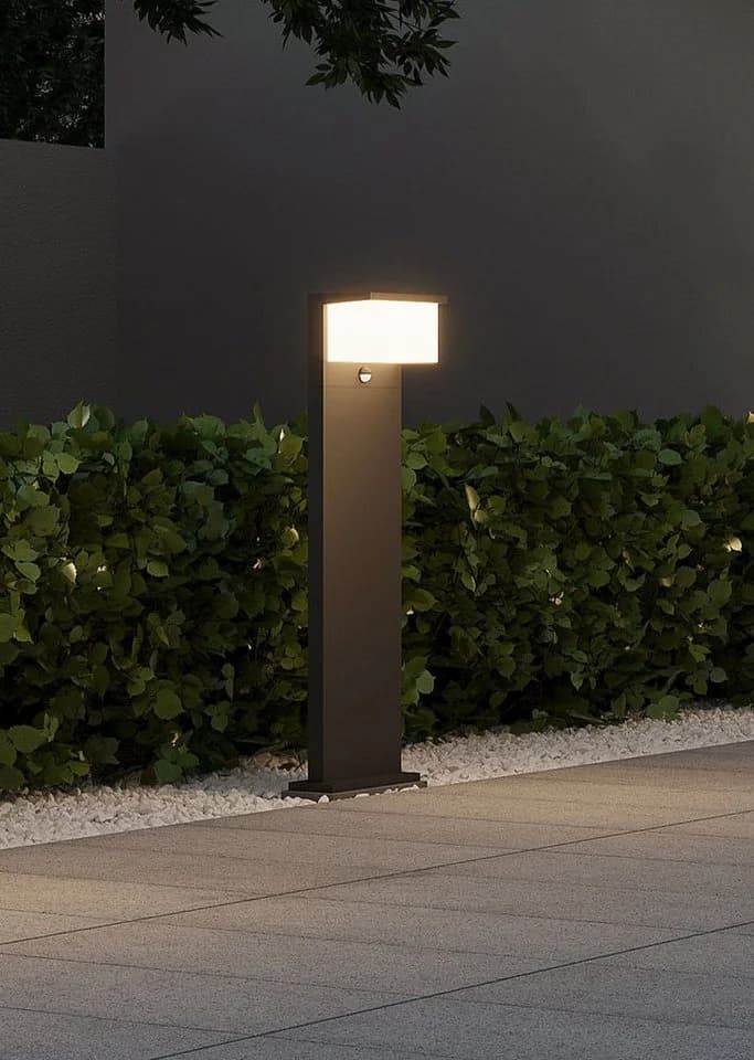 Trio Leuchten NESTOS LED Außen-Stehlampe mit Bewegungsmelder Anthrazit